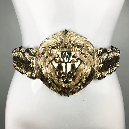Lion Buckle Corset Elastic Belt