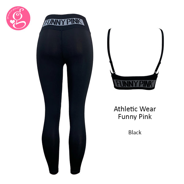 Athletic Wear Funny Pink Seamless Control Set