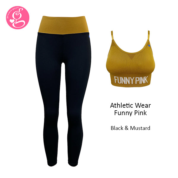 Athletic Wear Funny Pink Seamless Control Set