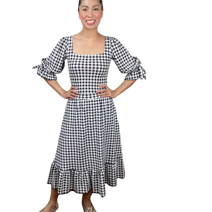 Madeline Gingham Blouse and Skirt