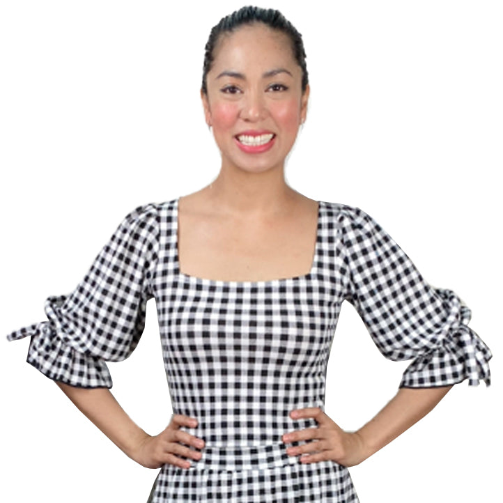 Madeline Gingham Blouse and Skirt