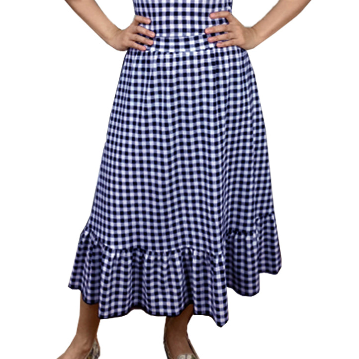 Madeline Gingham Blouse and Skirt