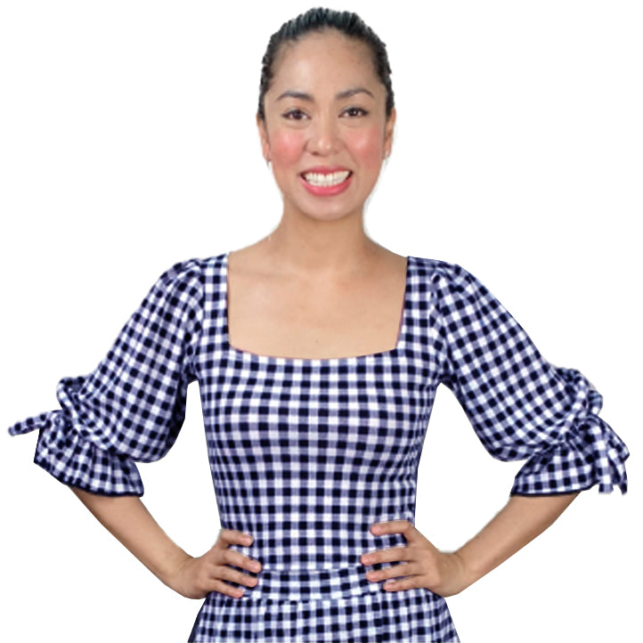 Madeline Gingham Blouse and Skirt