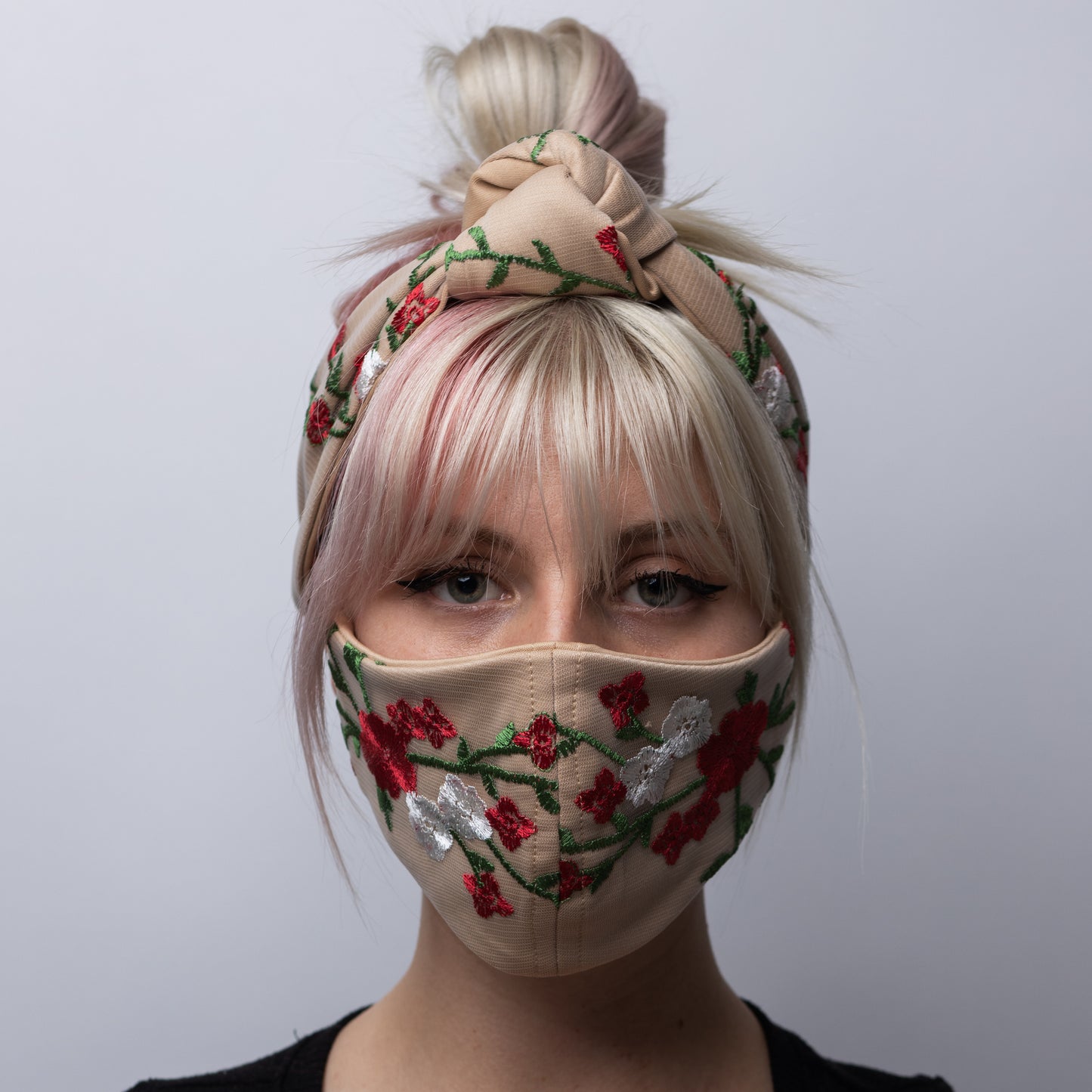 Embroidered Tulle Lace Face Mask