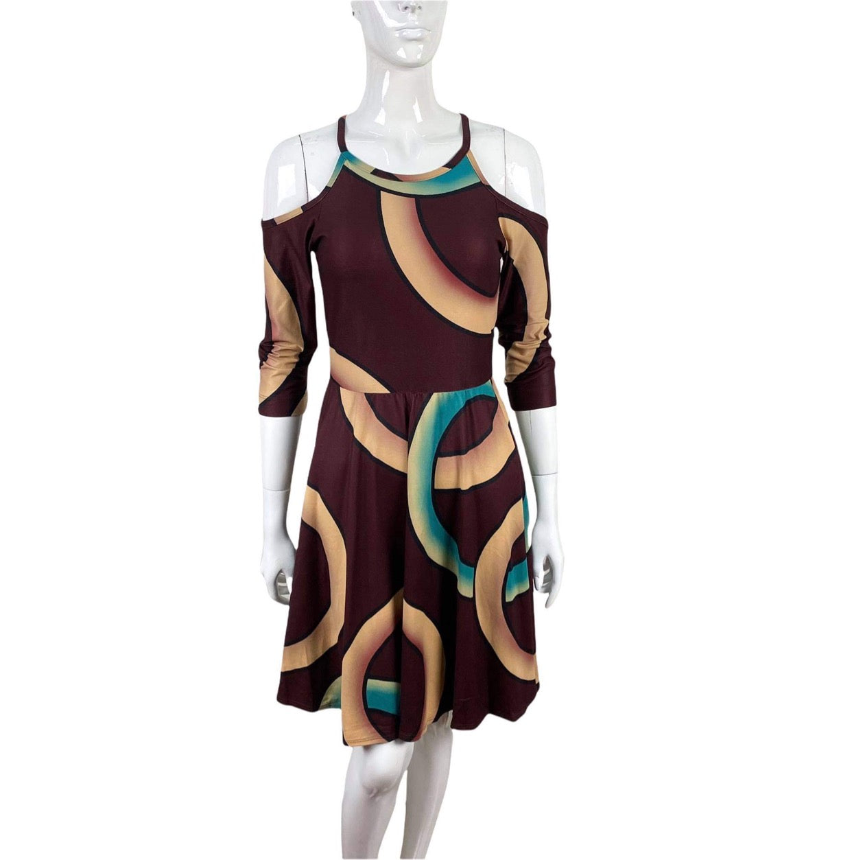 Unchained Mallow Cold Shoulder Dress