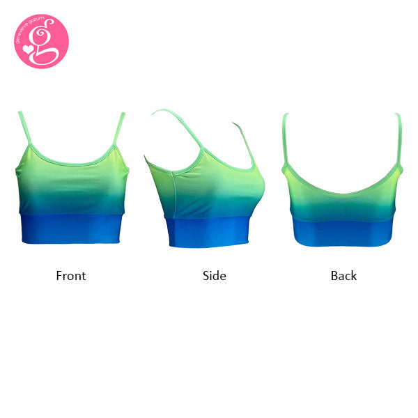 Y Workout Sea Breeze Set (Top and sexy control tummy leggings)