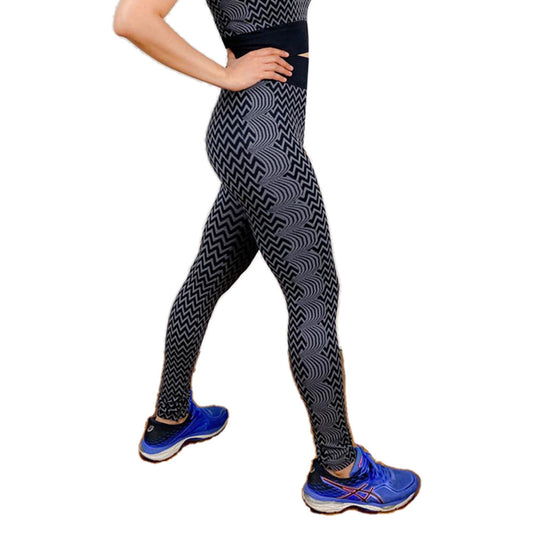 Y-Workout Slimming Chevron Leggings