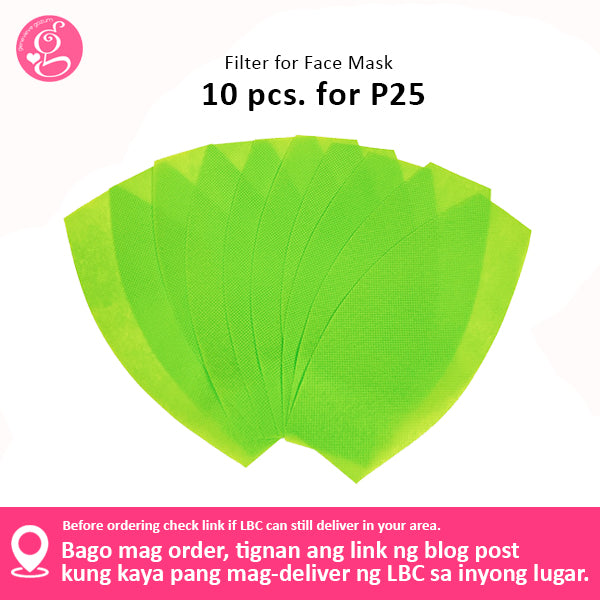 Cotton Solid Colors Washable Filter Pocket Face Cloth - Unisex, Comfortable & Reusable - 2 for P60