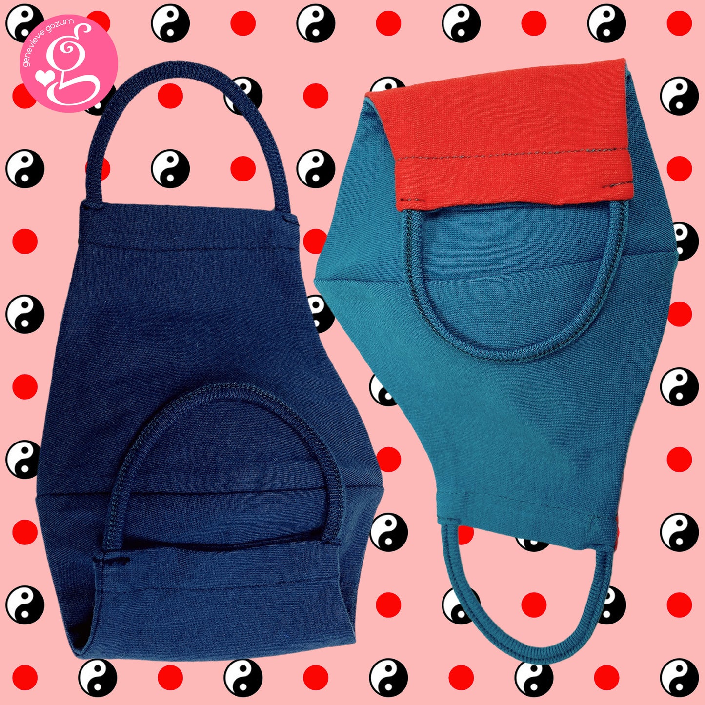 Cotton Solid Colors Washable Filter Pocket Face Cloth - Unisex, Comfortable & Reusable - 2 for P60