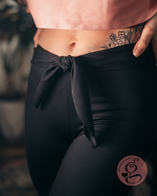 Y Workout Tie Up Waist Leggings