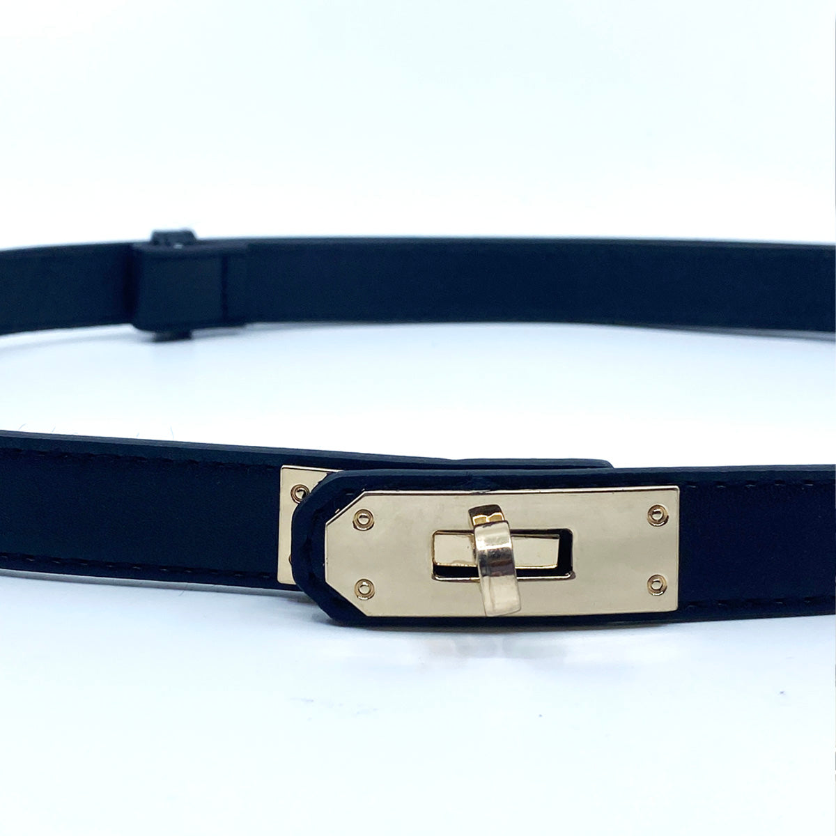 Lady G Adjustable Leather Belt Padlock