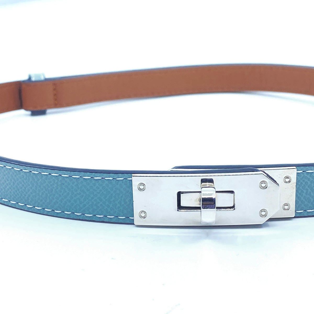 Lady G Adjustable Leather Belt Padlock