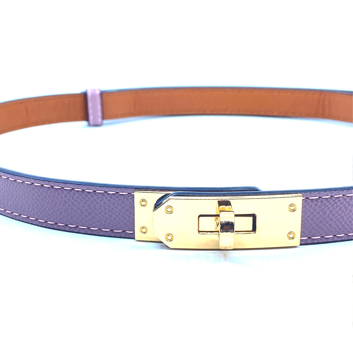 Lady G Adjustable Leather Belt Padlock