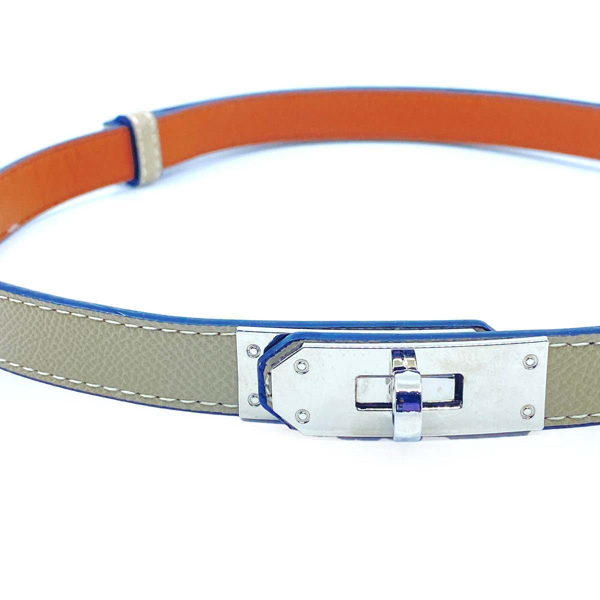 Lady G Adjustable Leather Belt Padlock