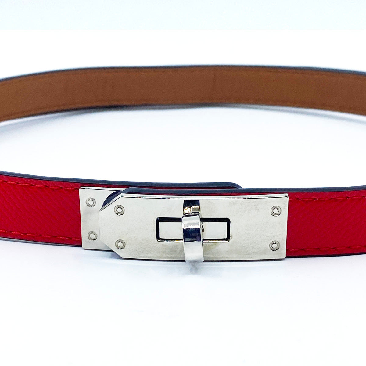 Lady G Adjustable Leather Belt Padlock