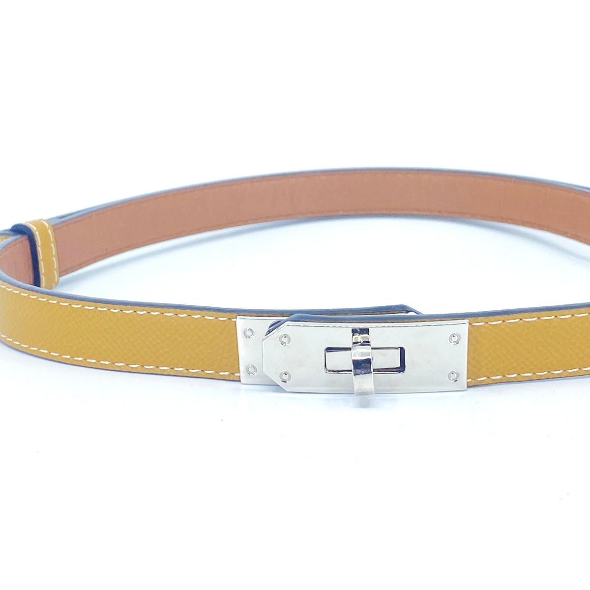 Lady G Adjustable Leather Belt Padlock