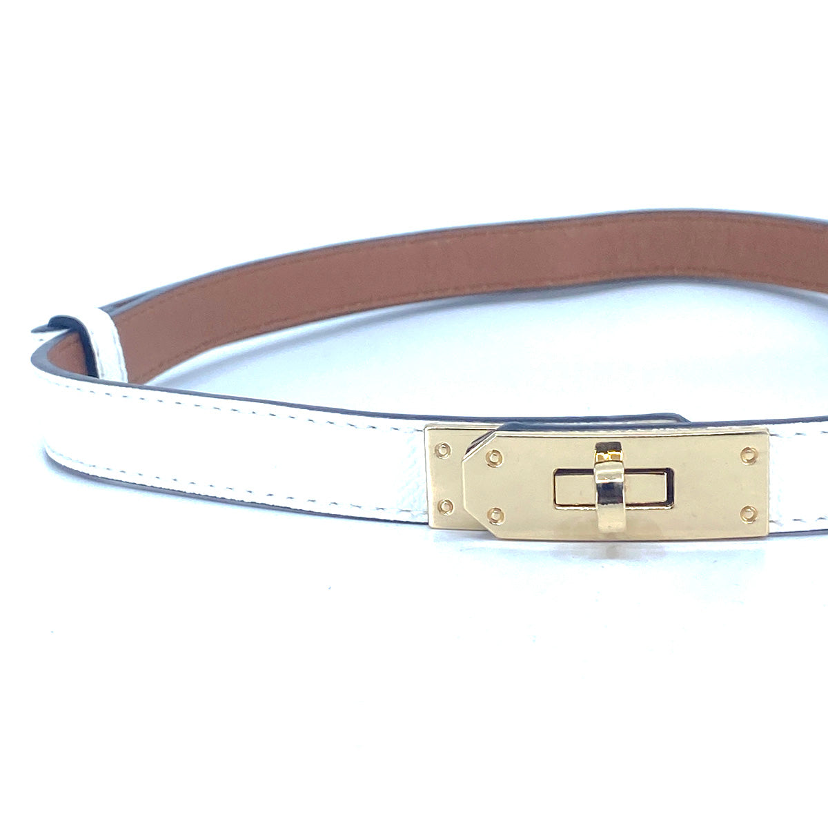 Lady G Adjustable Leather Belt Padlock