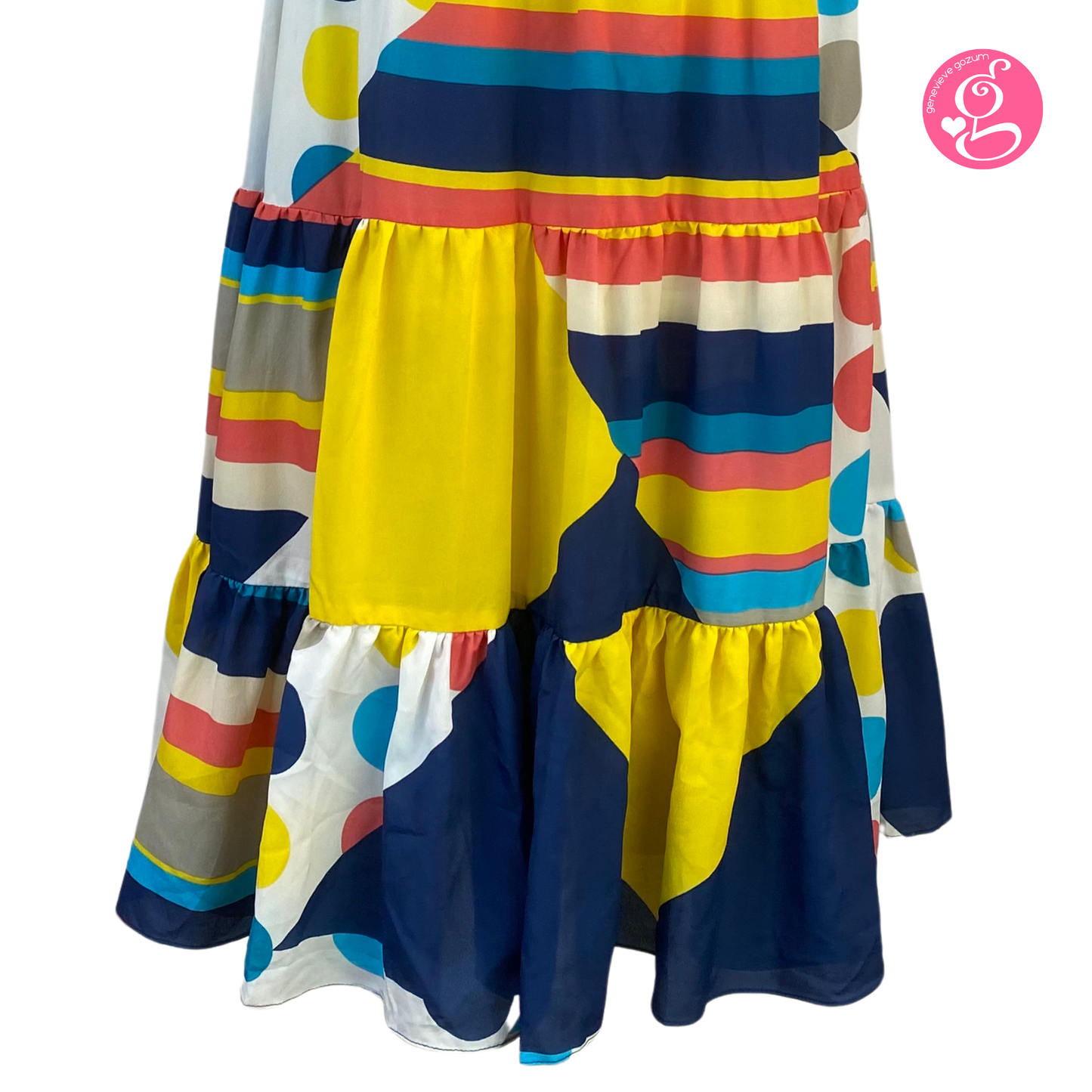 Geometric Brights Long Skirt