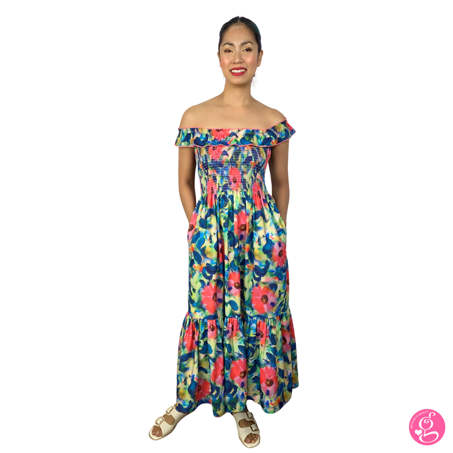 Giselle Sweet Roses Maxi Dress