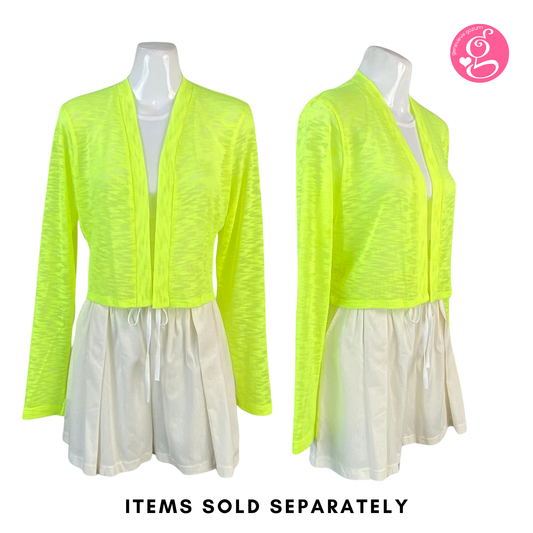 Slimming Neon Knit Cardigan