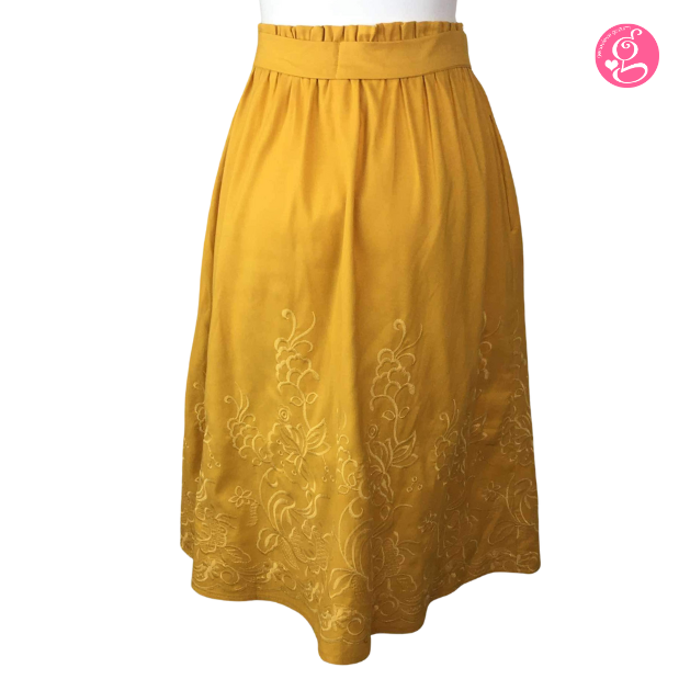 Scallop Callado Tea Length Skirt