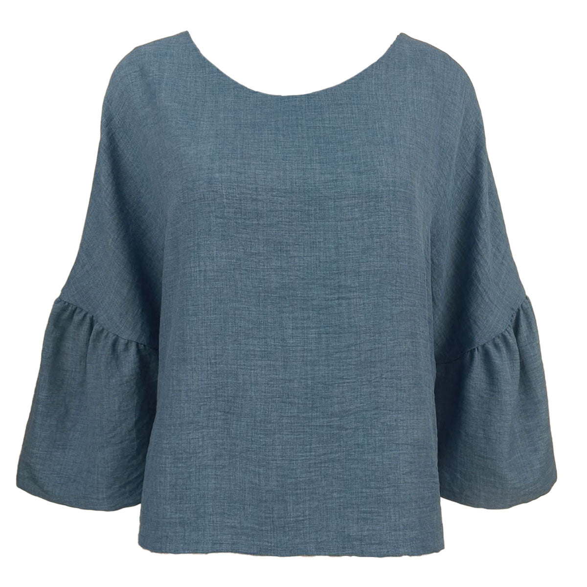 Cora Easy Blouse with Extended Ruffles Sleeve