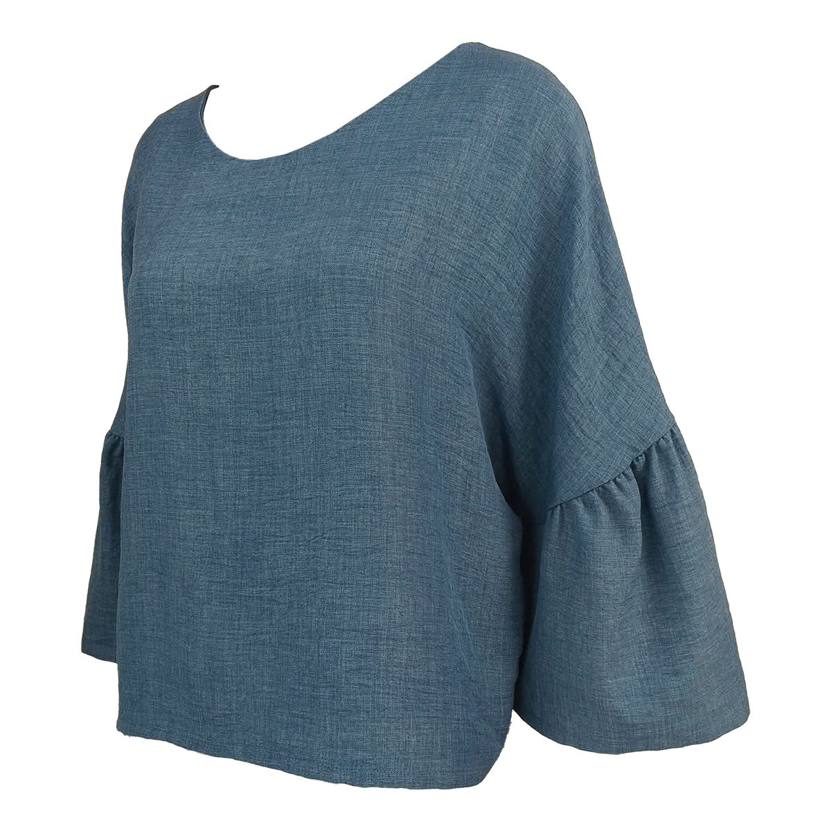 Cora Easy Blouse with Extended Ruffles Sleeve
