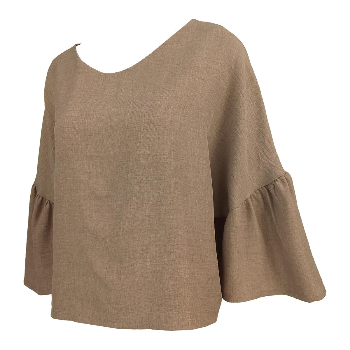 Cora Easy Blouse with Extended Ruffles Sleeve