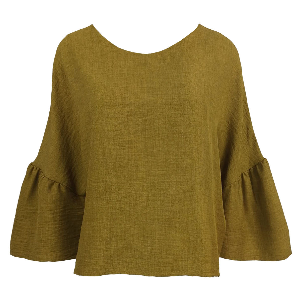 Cora Easy Blouse with Extended Ruffles Sleeve