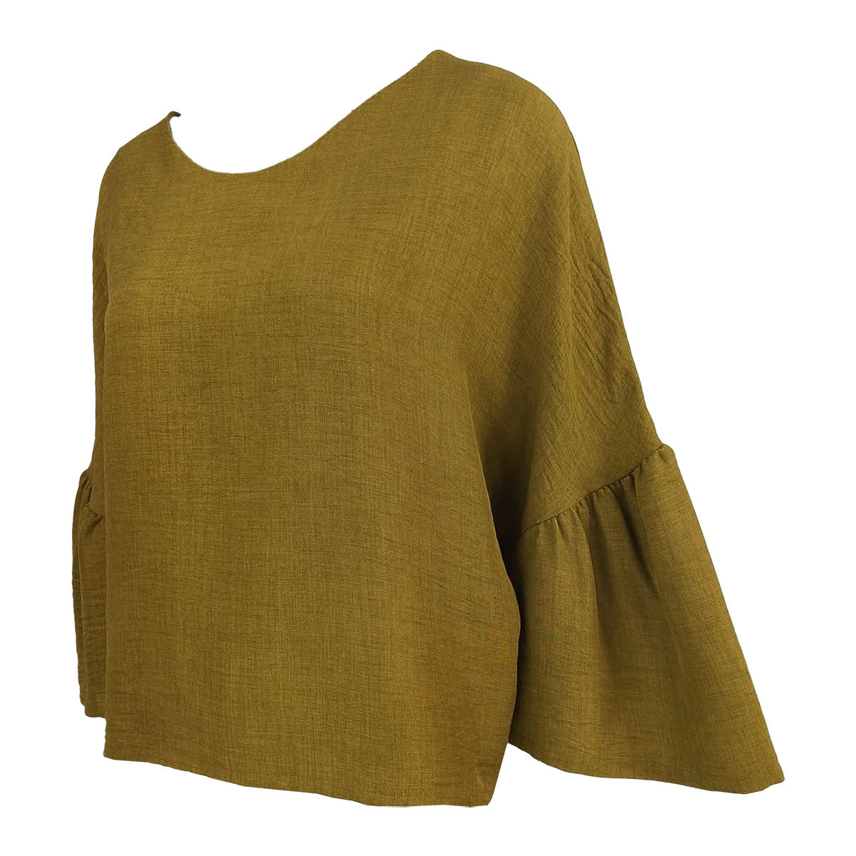 Cora Easy Blouse with Extended Ruffles Sleeve
