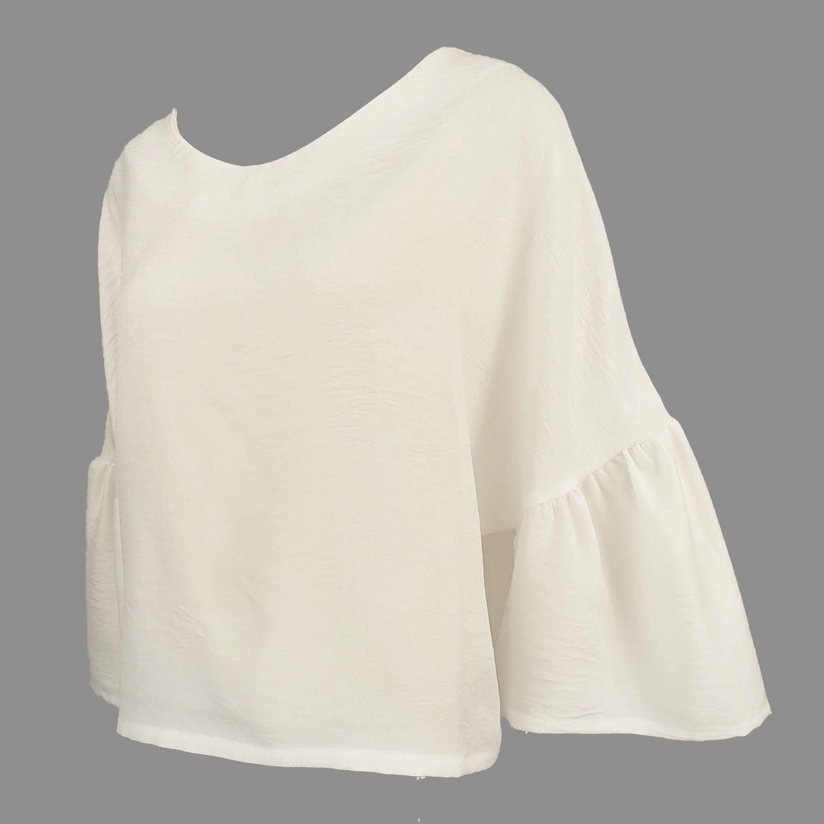 Cora Easy Blouse with Extended Ruffles Sleeve