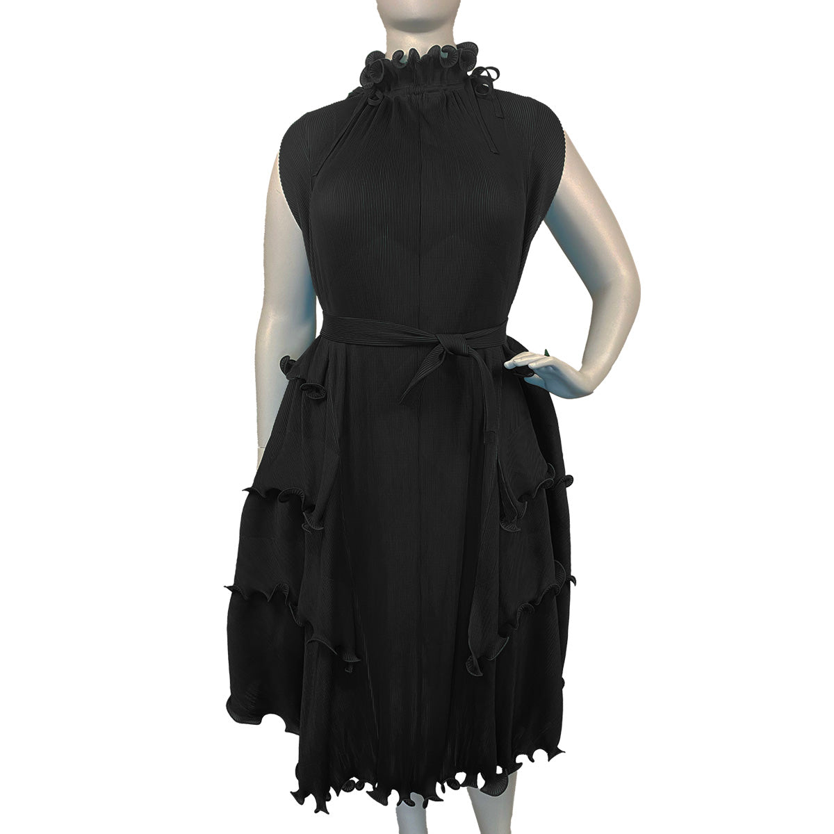 Origami Masterpiece Dress Flowing Ruffles