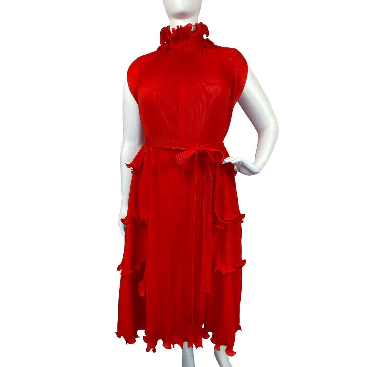 Origami Masterpiece Dress Flowing Ruffles