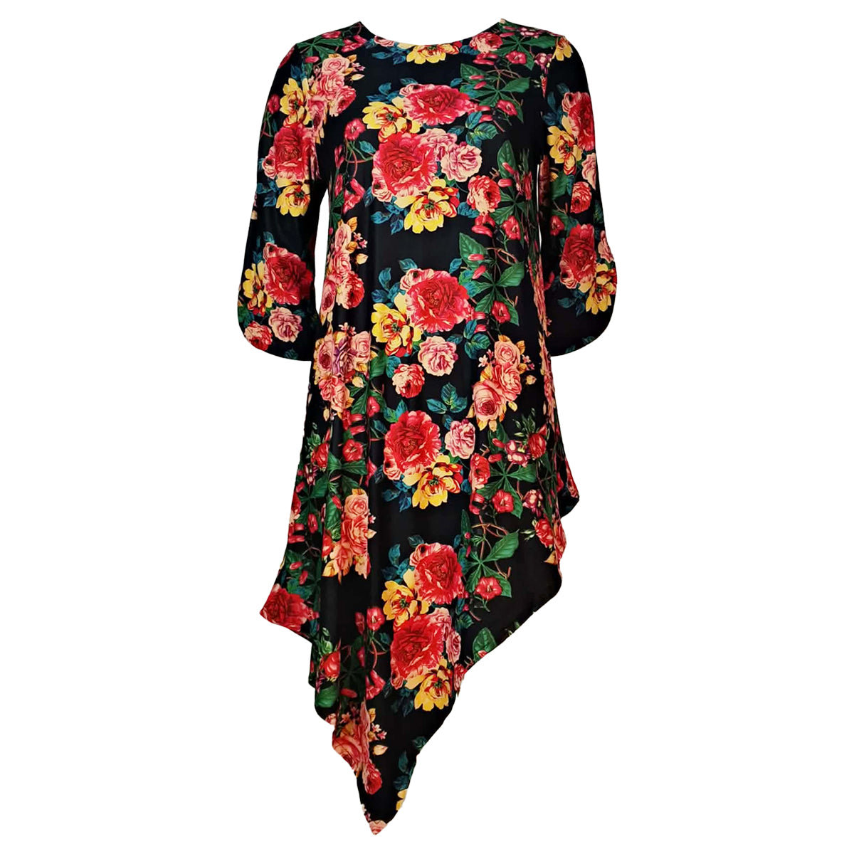 Asymmetrical Dress with Leggings Set