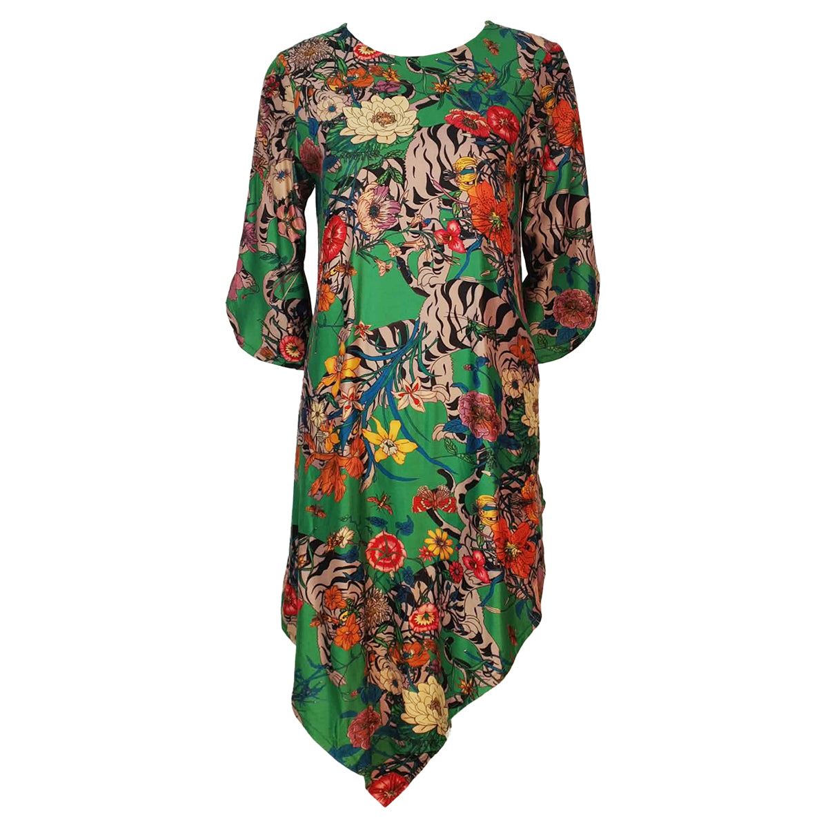 Asymmetrical Dress with Leggings Set