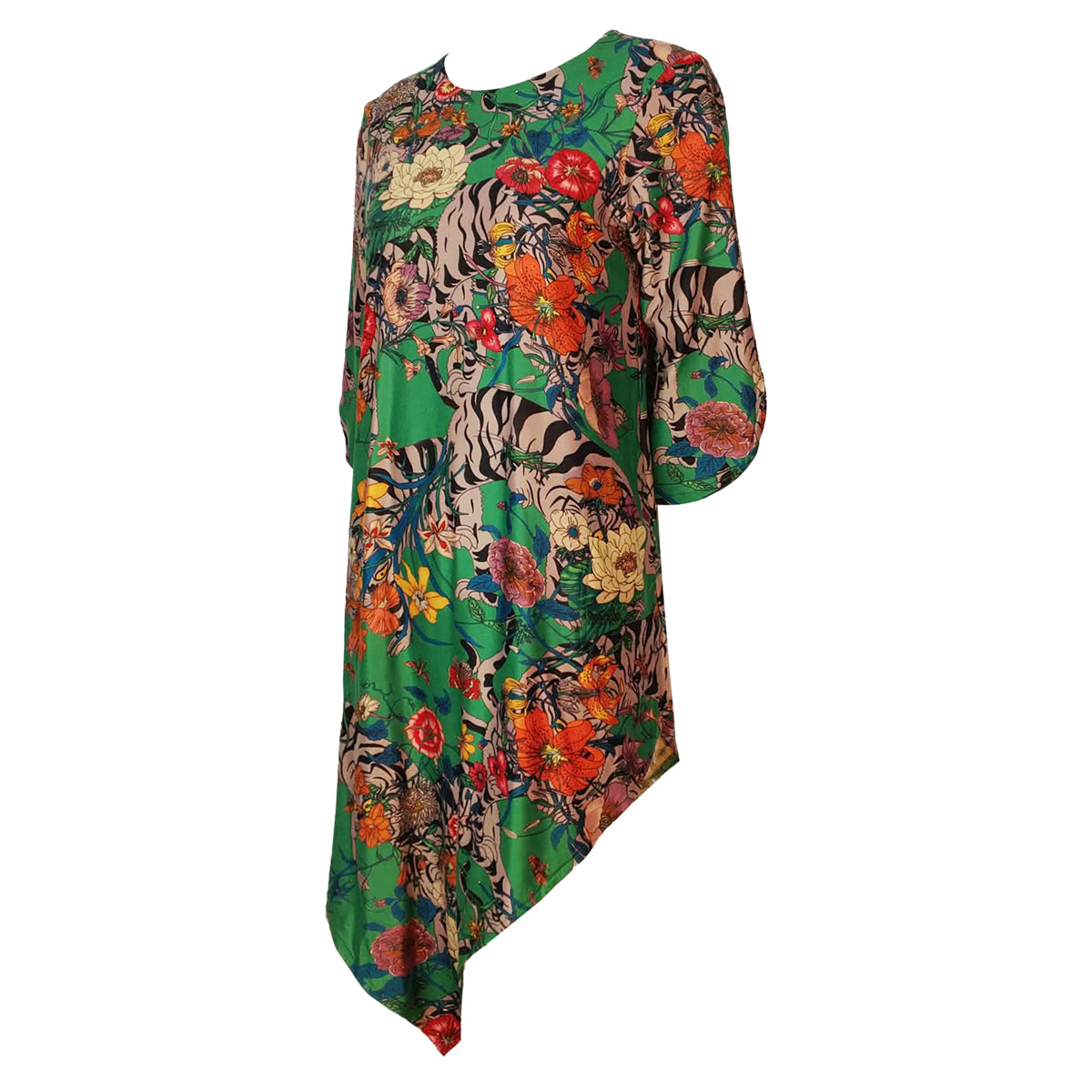 Asymmetrical Dress with Leggings Set