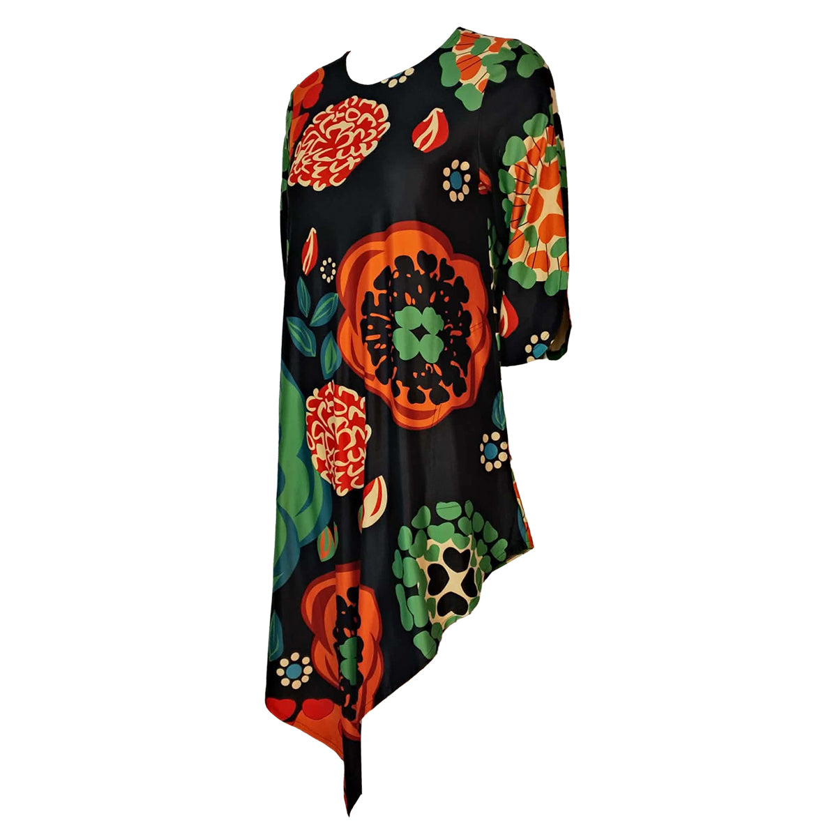 Asymmetrical Dress with Leggings Set