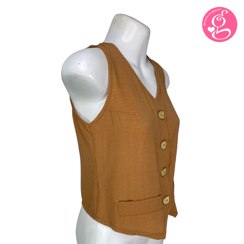Organic Linen Vest & Maxi Skirt Set