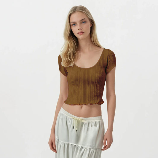 Fancy Knit Ballerina Shorts Sleeves