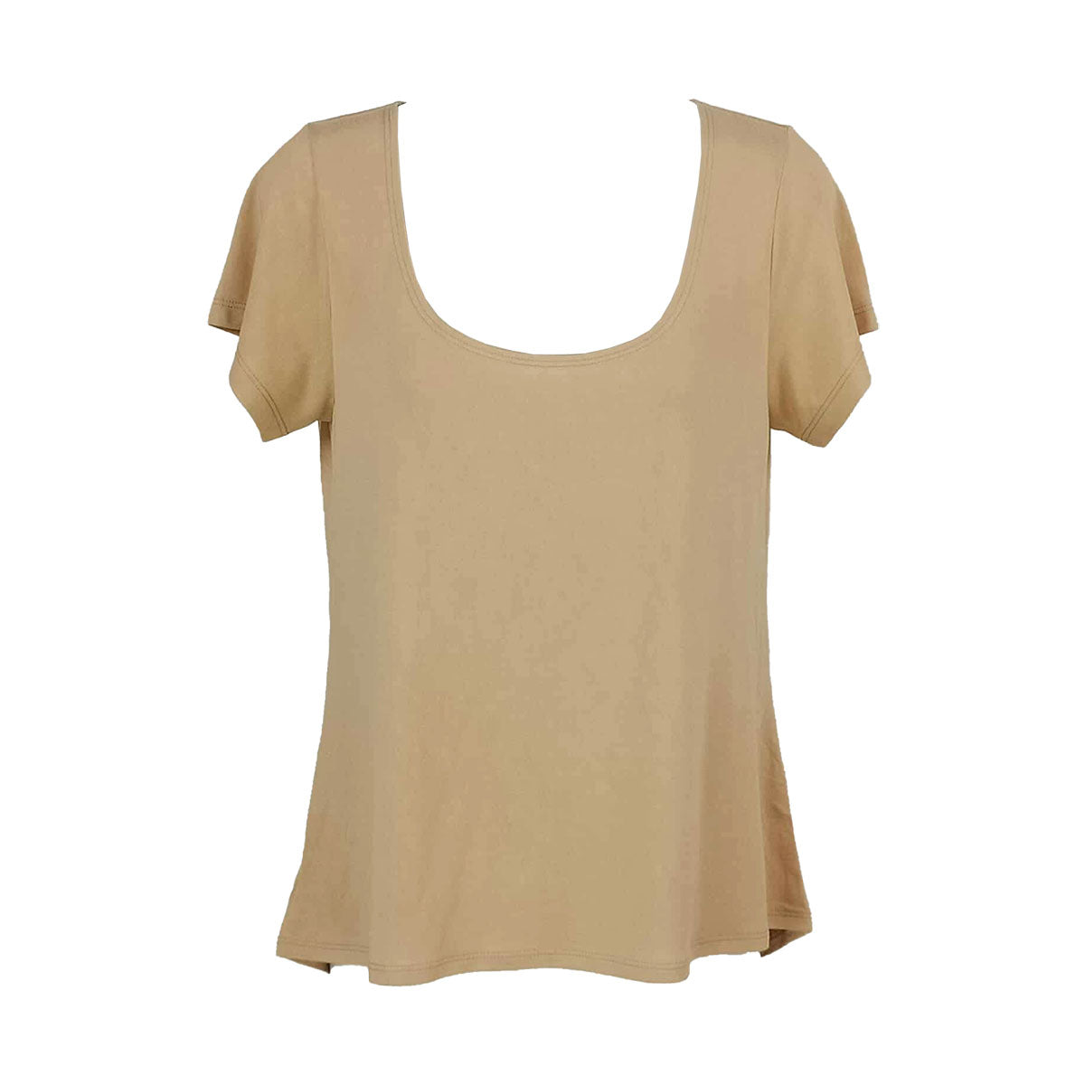 Genevieve Gozum Scoop Neck Blouse with Easy Fit