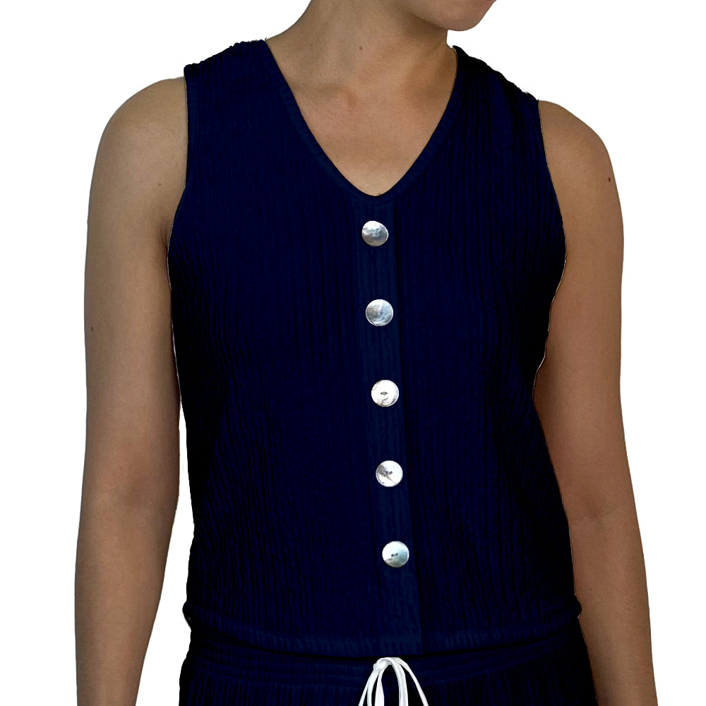 Pull Over Button Down Vest