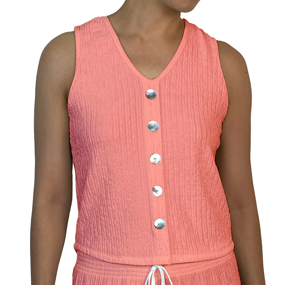 Pull Over Button Down Vest