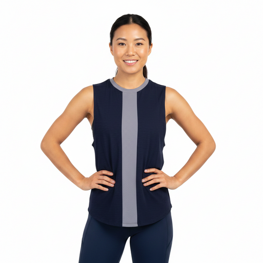 Bamboo & Waffle Loose Vest
