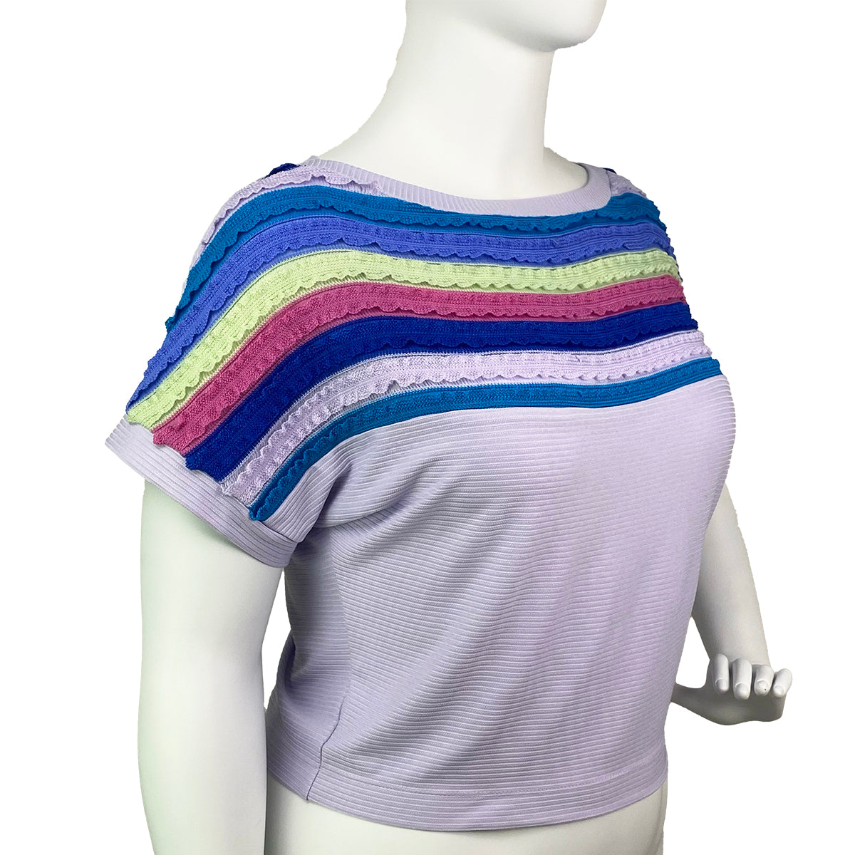 Extended Blouse with Combo Fancy Stripes