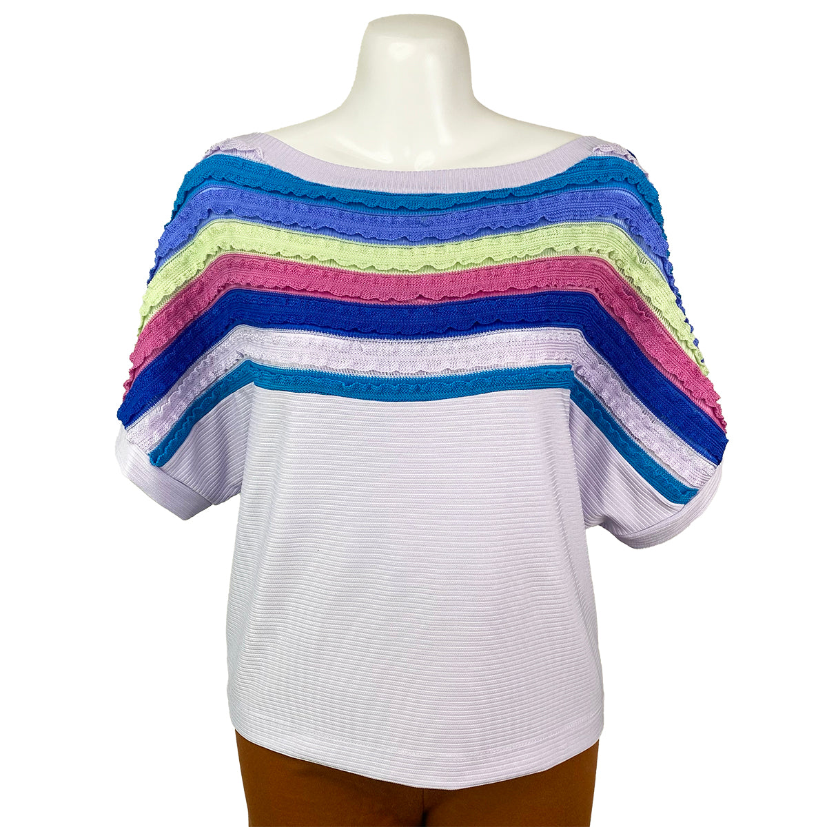 Extended Blouse with Combo Fancy Stripes