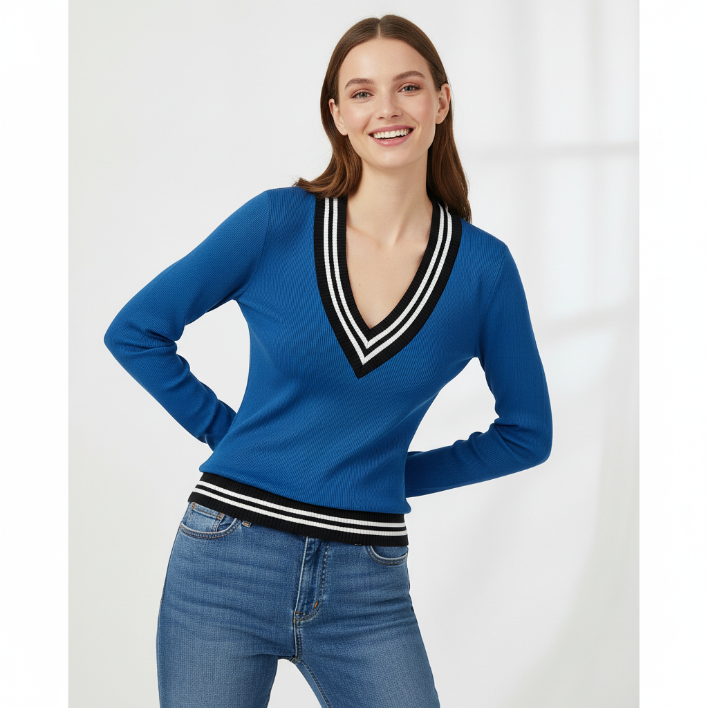 Ivy Deep V Pullover
