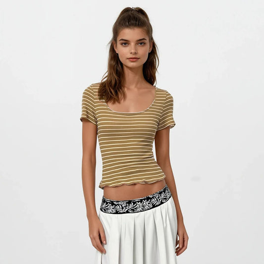 Rib Stripes Horseshoe T-shirt