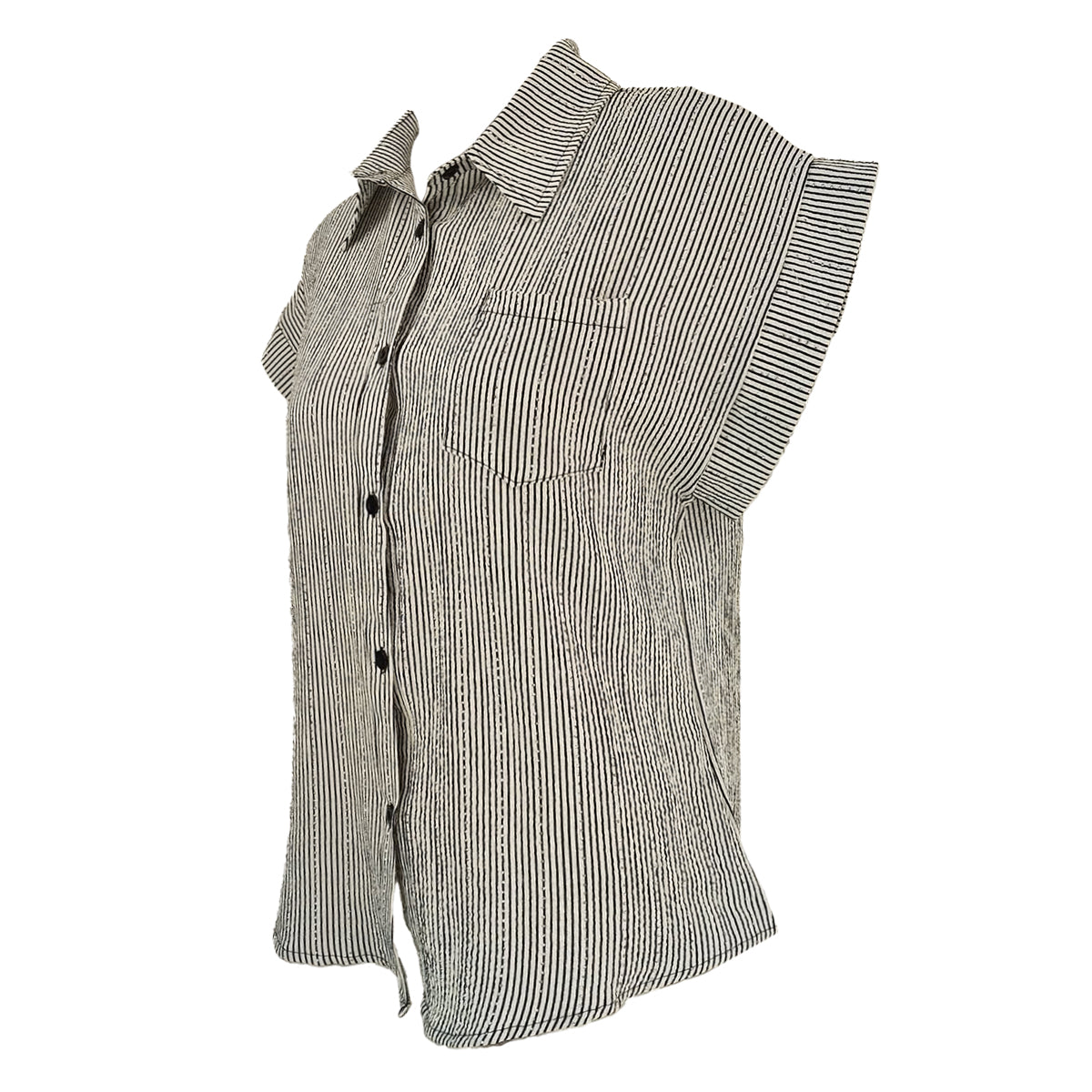 Fancy Stripes Extended Sleeves Polo Stripes
