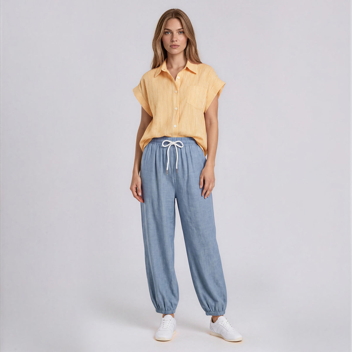 Fancy Stripes Extended Sleeves Polo Stripes