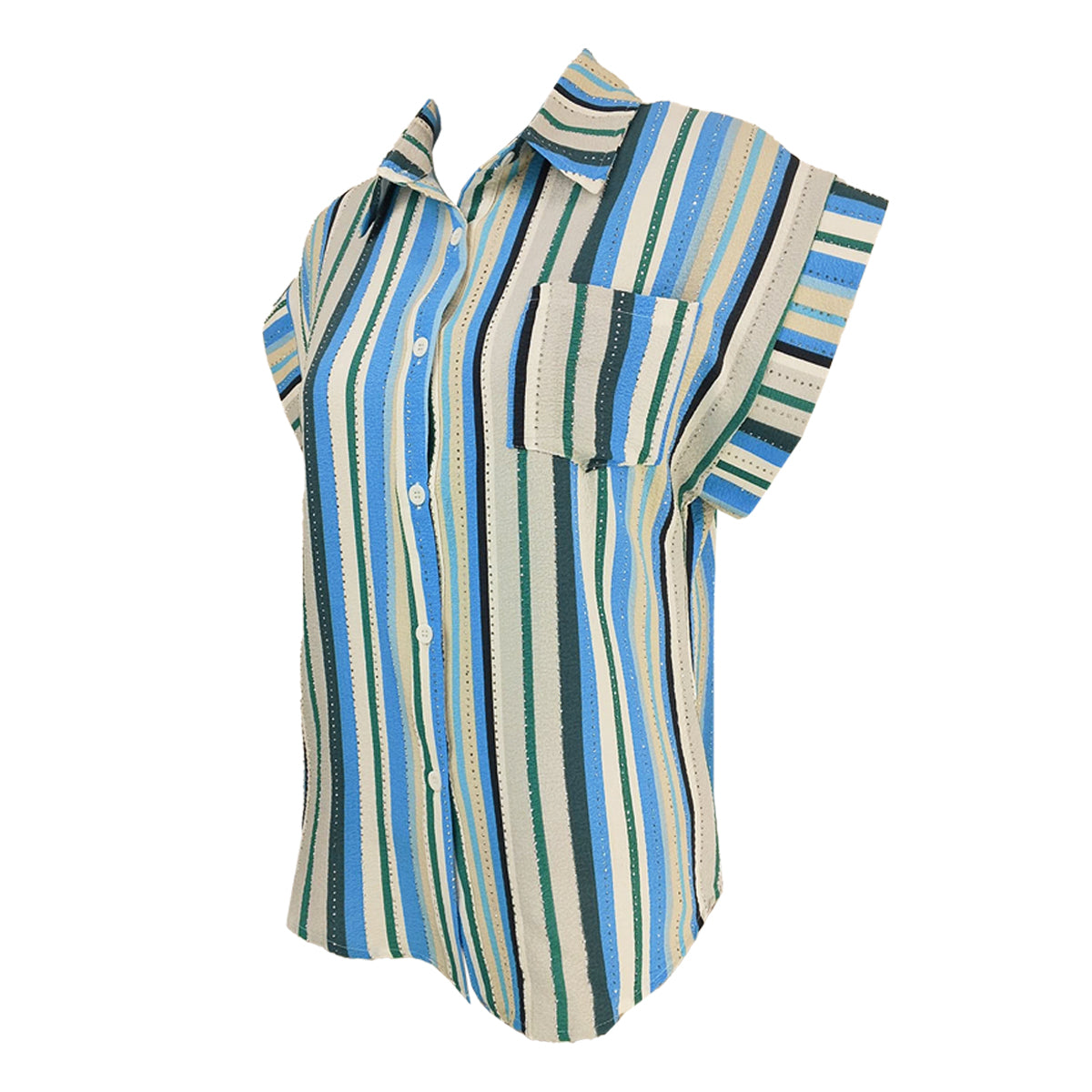 Fancy Stripes Extended Sleeves Polo Stripes